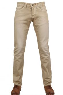 Good Mood Drill Stretch Denim Slim Trousers - Lyst