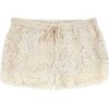 Haute Hippie Lace Cottonblend Mini Shorts in White (ivory) - Lyst