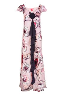 Jacques Vert Trailing Rose Devore Dress - Lyst