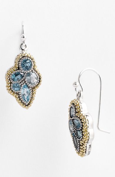 Lagos Ombré Drop Earrings in Blue (gold/ blue topaz) - Lyst