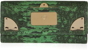  Travel Continental Lizard Effect Leather Wallet 