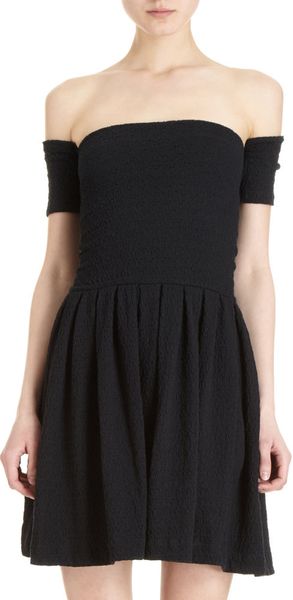  Smocked Off Shoulder Dress 