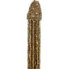 Oscar De La Renta Beaded Tassel Clip Earrings in Gold - Lyst