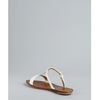 Prada White Patent Leather Slip On Sandals in White - Lyst