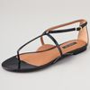 Rachel Zoe Gwen Flat Sandals in Black - Lyst