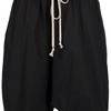 Rick Owens Dropped Crotch Shorts in Black - Lyst