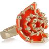 Roberto Cavalli GoldPlated Swarovski Crystal Ring in Gold - Lyst