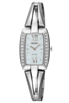 Seiko Womens Solar Stainless Steel Bangle Bracelet 19mm Sup083 - Lyst