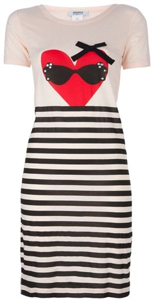 Sonia By Sonia Rykiel Heart Print Dress - Lyst