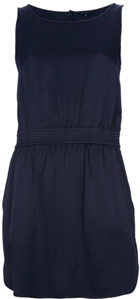 Theory Sleeveless Dress in Blue - Lyst