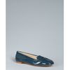Tod's Cadet Blue Patent Leather Penny Loafers in Blue (cadet) - Lyst