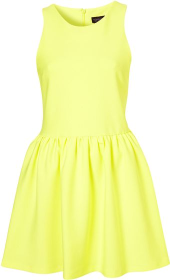 Topshop Scuba Skater Dress - Lyst