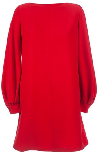 Valentino Balloon Sleeve Shift Dress - Lyst