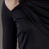 Versace Jersey Top in Black - Lyst