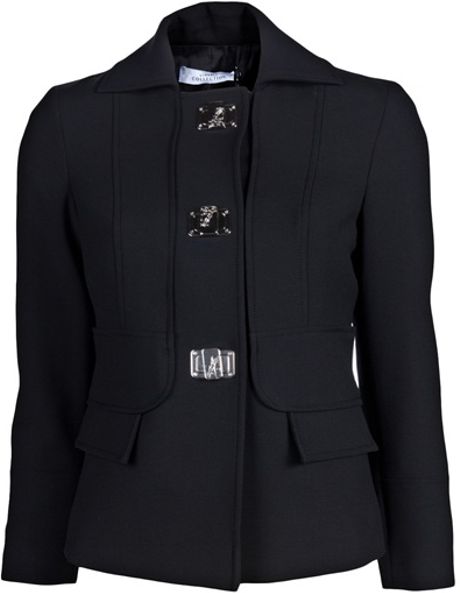 Versace Medusa Clasp Jacket in Black - Lyst