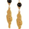 Yves Saint Laurent GoldPlated Sting Ray Effect Earrings in Gold - Lyst