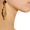 Yves Saint Laurent GoldPlated Sting Ray Effect Earrings in Gold - Lyst