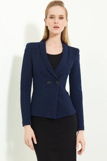 Armani Houndstooth Jersey Jacket - Lyst