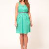 Asos Asos Curve Exclusive Dress with Dropped Pockets in Green - Lyst