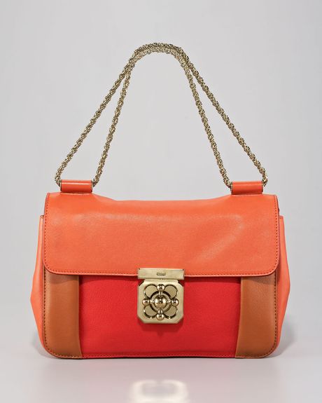 Chloé Elsie Shoulder Bag Medium in Brown (paprika) - Lyst