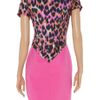 Class Roberto Cavalli Leopardprint Stretchjersey and Ponte Dress in Purple (fuchsia) - Lyst