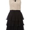 Cutie Cutie Vneck Embroidered Dress in Black (grey) - Lyst