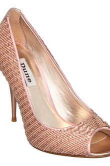Dune Vivian D Beaded Single Sole Peep Courts - Lyst