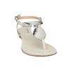 Dune Fifi Metal Trim Flat Sandals in Beige (white) - Lyst