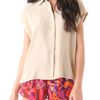 Equipment Leandra Blouse in Beige - Lyst