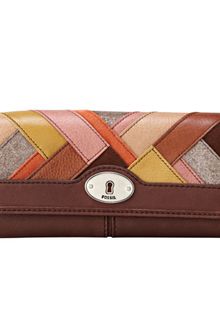 Fossil Maddox Patchwork Flap Clutch - Lyst