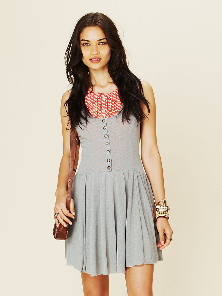 free sweet times dress in gray grey lyst free sweet times dress in gray grey lyst