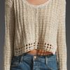 Free People Natal Pullover in Gray (stone combo) - Lyst