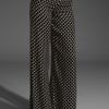 Haute Hippie Wide Leg Pants with Side Slits in Blacknude in Black (black & nude) - Lyst