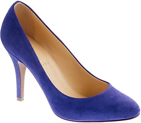 J.crew Mona Suede Pumps in Purple (deep orchid) - Lyst