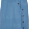 Jil Sander Wool Skirt in Blue - Lyst