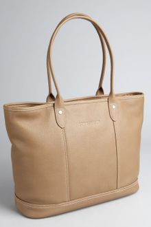 Longchamp Tobacco Leather 4x4 Logo Tote - Lyst