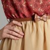 Madam Rage Madam Rage Vintage Bow Belt Dress in Beige - Lyst