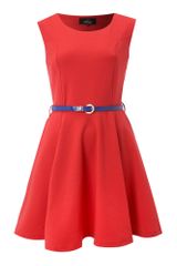 Madam Rage Belted Skater Dress