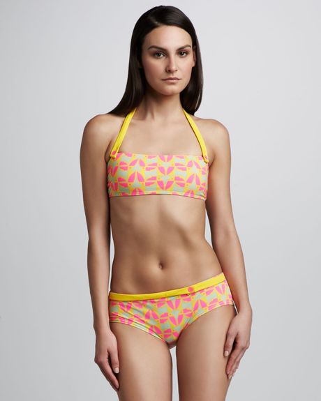 Marc By Marc Jacobs Toucan Do It Halter Bandeau Top in Multicolor (sage) - Lyst