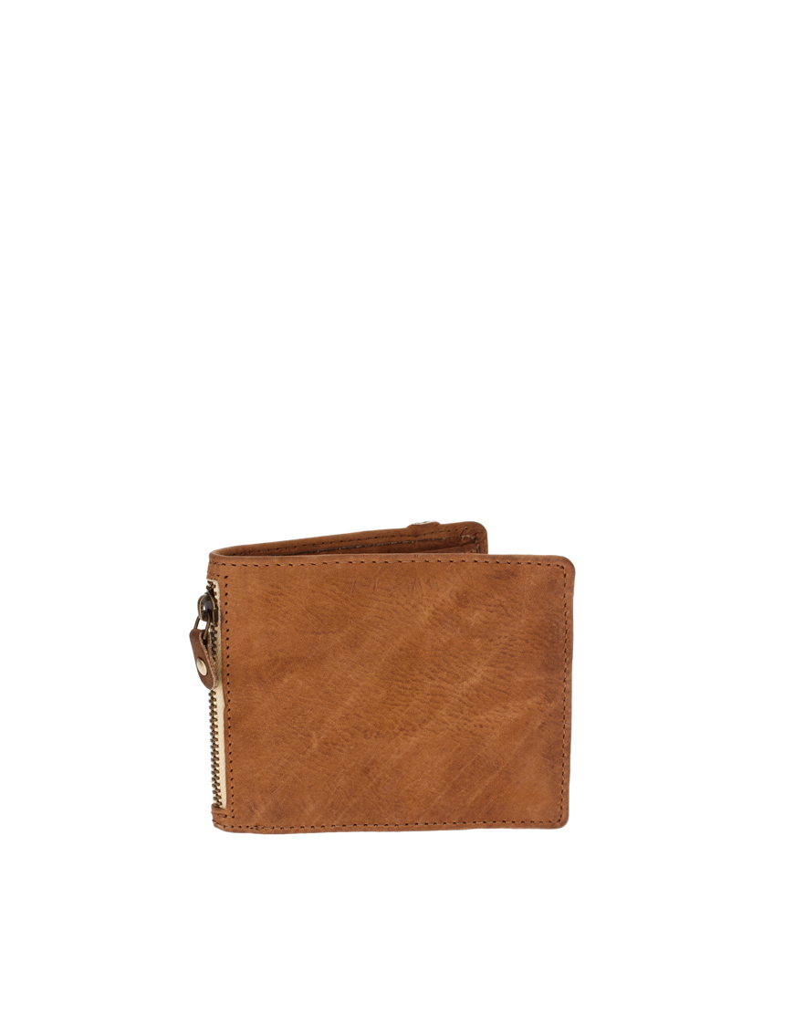 River Island Leather Wallet in Brown for Men | Lyst