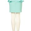 Topshop Textured Peplum Skirt in Green (mint) - Lyst