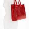 Tory Burch Mini Georgiana Perforated Tote in Red (french red) - Lyst