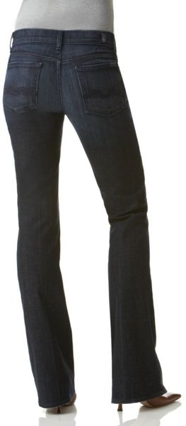 7 For All Mankind Midrise Boot Cut Los Angeles Dark Wash in Blue - Lyst