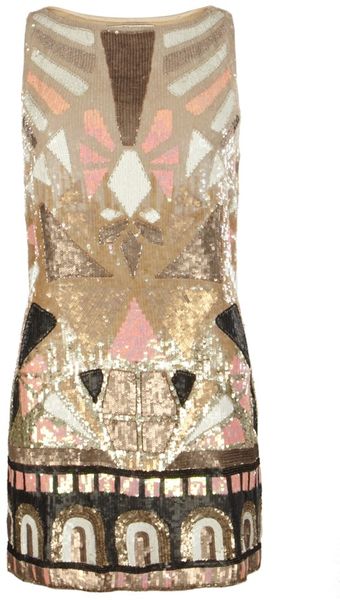 AllSaints Embellished Pipali Dress - Lyst