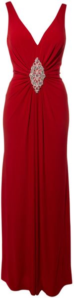 Anoushka G Deep Scoop Diamond Long Dress - Lyst
