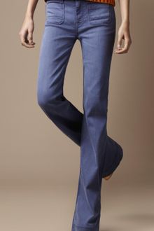 Burberry Borough Flared Jeans - Lyst