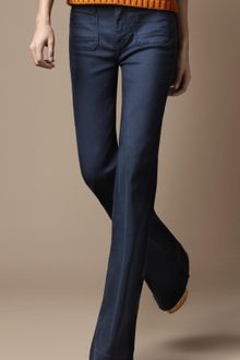 Burberry Borough Flared Jeans - Lyst