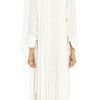 Chloé Eyelet Silkblend Crepe Dress in Beige (cream) - Lyst