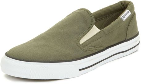 Converse Skid Grip Slip On Sneakers in Green for Men (burnt olive) - Lyst
