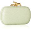 Diane Von Furstenberg Lytton Sequined Leather Box Clutch in Green (mint) - Lyst